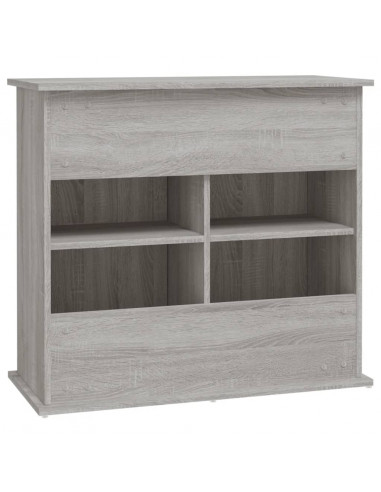 Supporto Acquario 81x36x73cm in Legno Multistrato Grigio Sonoma