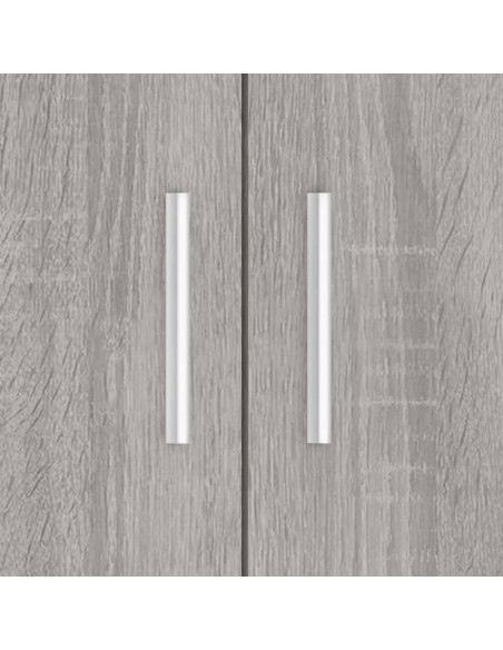 Supporto Acquario 81x36x73cm in Legno Multistrato Grigio Sonoma