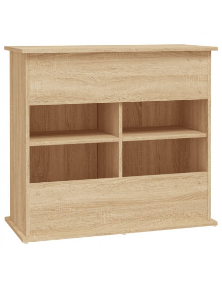 Supporto Acquario 81x36x73cm in Legno Multistrato Rovere Sonoma