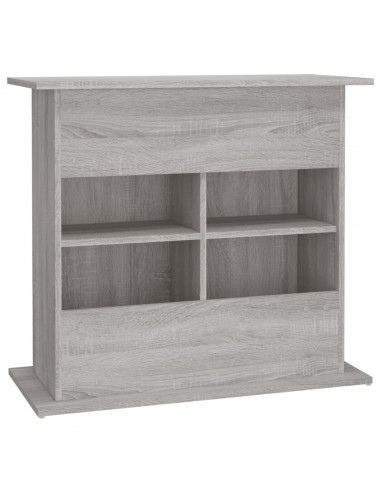 Supporto Acquario 81x36x73cm in Legno Multistrato Grigio Sonoma