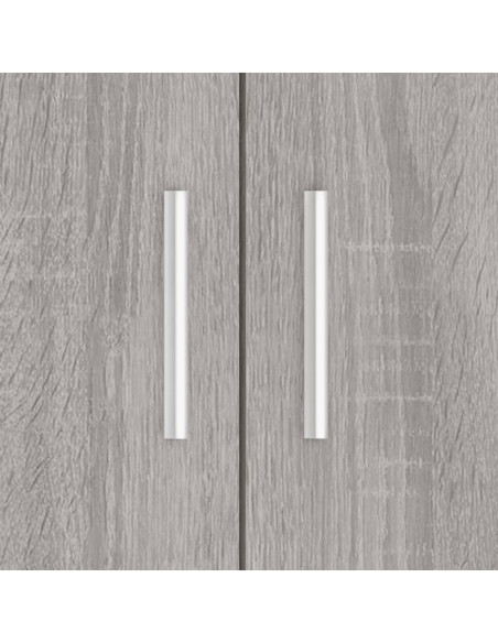Supporto Acquario 81x36x73cm in Legno Multistrato Grigio Sonoma