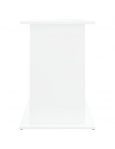 Supporto per Acquario 121x41x58 cm in Legno Multistrato Bianco 2