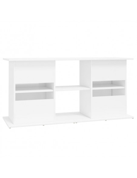 Supporto Acquario 121x41x58 cm Legno Multistrato Bianco Lucido