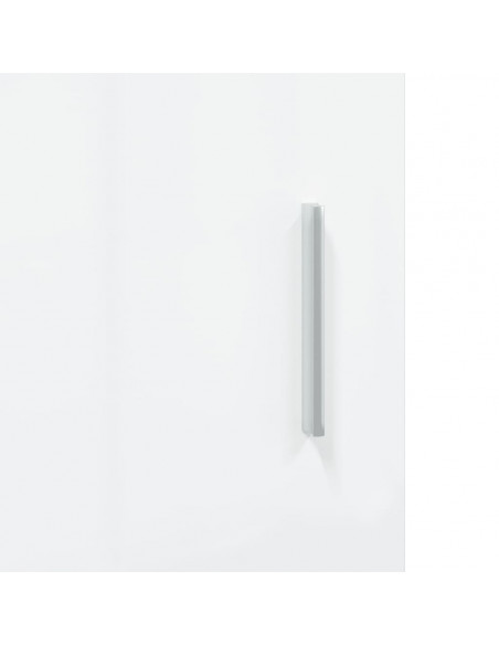 Supporto Acquario 121x41x58 cm Legno Multistrato Bianco Lucido