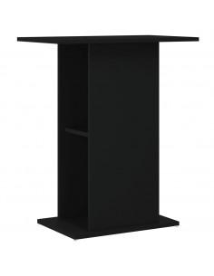 Supporto per Acquario Nero 60,5x36x72,5 cm in Legno Multistrato 2