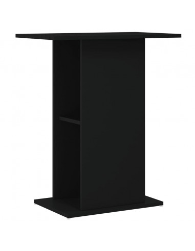Supporto per Acquario Nero 60,5x36x72,5 cm in Legno Multistrato
