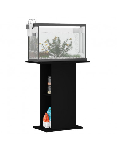 Supporto per Acquario Nero 60,5x36x72,5 cm in Legno Multistrato