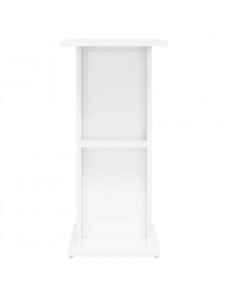 Supporto per Acquario 60,5x36x72,5 cm Multistrato Bianco Lucido