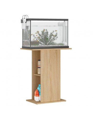 Supporto per Acquario 60,5x36x72,5 cm Multistrato Rovere Sonoma
