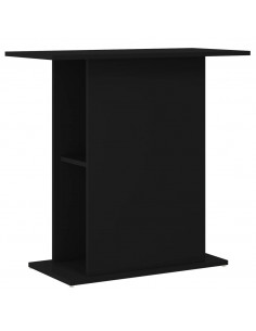 Supporto per Acquario Nero 75x36x72,5 cm in Legno Multistrato 2