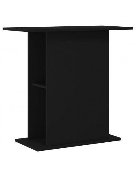 Supporto per Acquario Nero 75x36x72,5 cm in Legno Multistrato