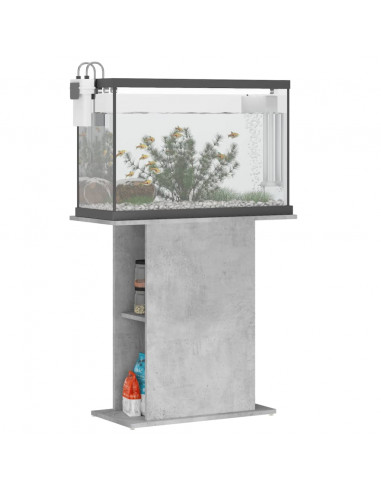 Supporto per Acquario 75x36x72,5 cm Multistrato Grigio Cemento