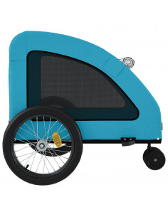 Rimorchio da Bici per Animali Blu Oxford e Ferro 2