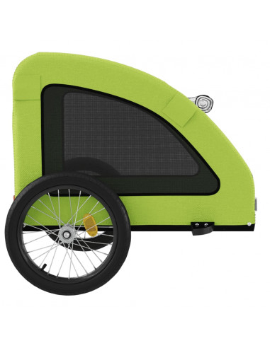 Rimorchio da Bici per Animali Verde Oxford e Ferro