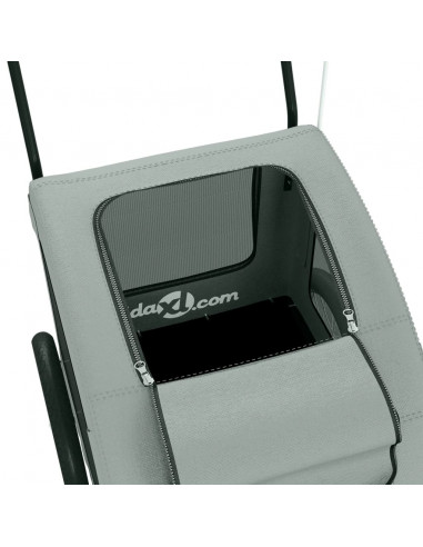 Rimorchio da Bici per Animali Grigio Oxford e Ferro