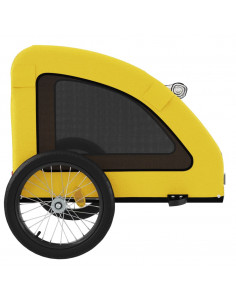 Rimorchio da Bici per Animali Giallo Oxford e Ferro 2
