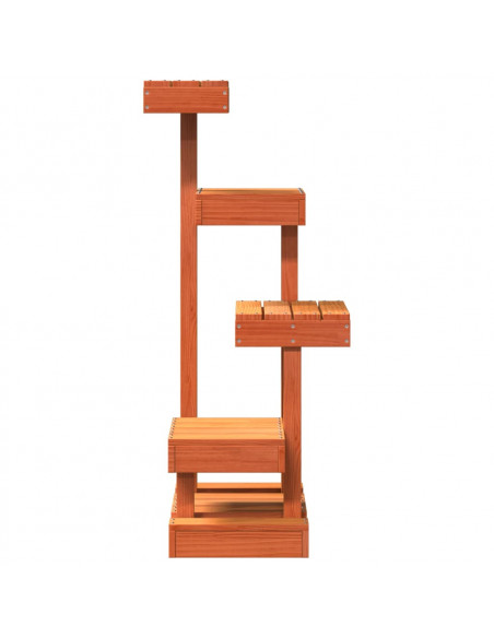 Albero per Gatti Marrone Cera 45,5x49x103 cm in Legno di Pino