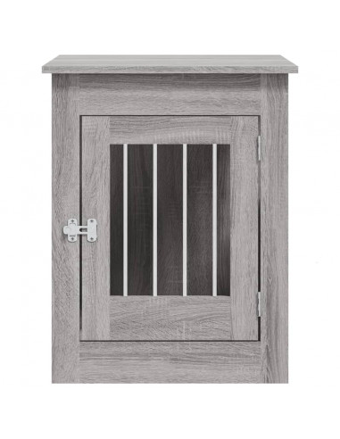 Gabbia Cani da Arredamento Grigio Sonoma 55x80x68cm Multistrato