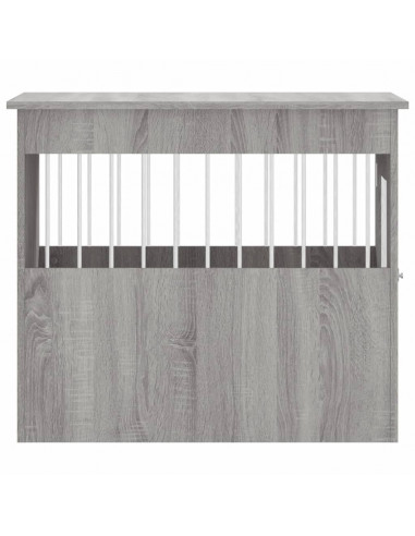 Gabbia Cani da Arredamento Grigio Sonoma 55x80x68cm Multistrato