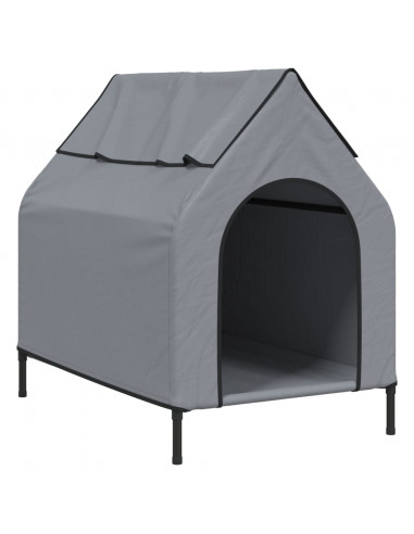 Cuccia per Cani in Tela Oxford Antracite e Acciaio