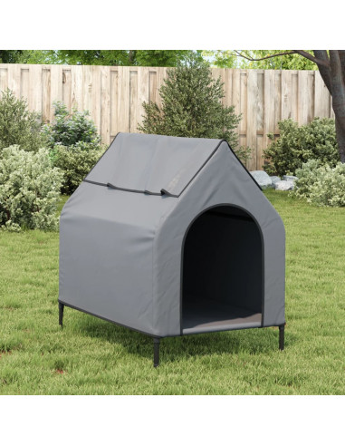 Cuccia per Cani in Tela Oxford Antracite e Acciaio