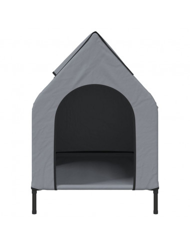 Cuccia per Cani in Tela Oxford Antracite e Acciaio
