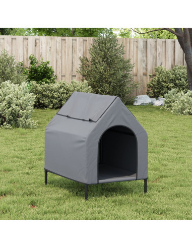 Cuccia per Cani in Tela Oxford Antracite e Acciaio