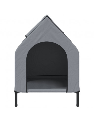 Cuccia per Cani in Tela Oxford Antracite e Acciaio