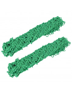 Reti da Fieno 2pz Rettangolari Verdi 200x120 cm in PP 2