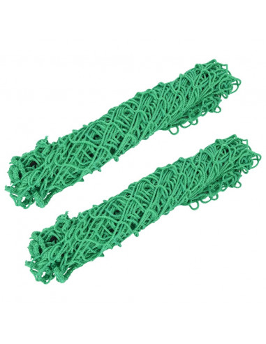 Reti da Fieno 2pz Rettangolari Verdi 200x120 cm in PP