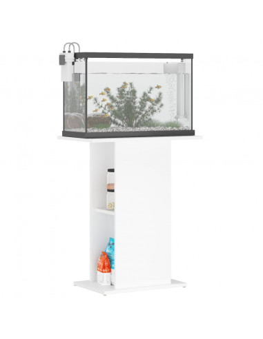 Supporto per Acquario Bianco 60,5x36x72,5 cm Legno Multistrato