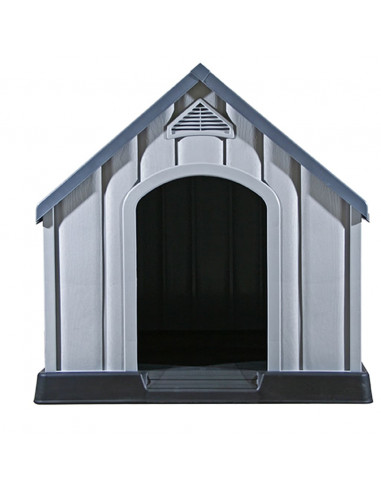 Cuccia per Cani Grigia 92x87x91 cm in Plastica