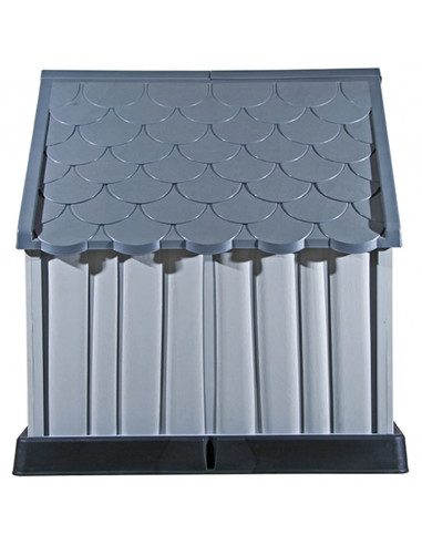 Cuccia per Cani Grigia 92x87x91 cm in Plastica