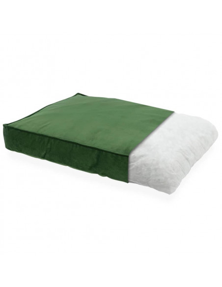 Madison Cuscino per Cani Velvet 80x55x15 cm Verde