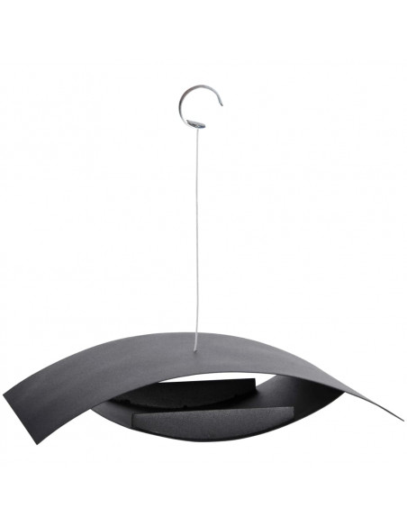 Esschert Design Postazione con Mangiatoia per Uccelli Nera S FB437