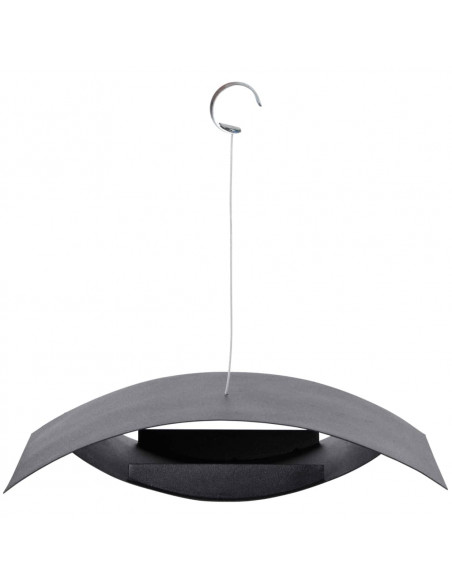 Esschert Design Postazione con Mangiatoia per Uccelli Nera S FB437