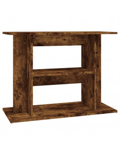 Supporto Acquario 80x35x60 cm in Legno Multistrato Rovere Fumo 2
