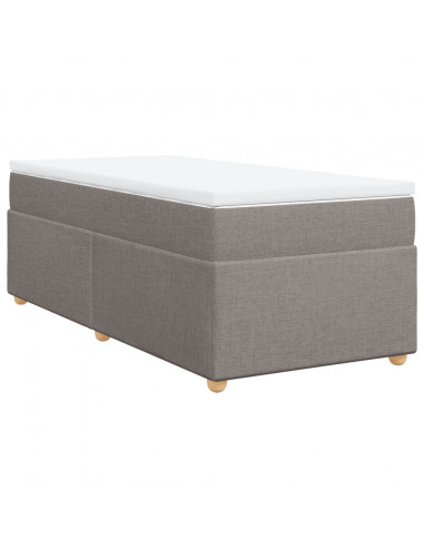 Giroletto a Molle con Materasso Tortora 80x200 cm inTessuto