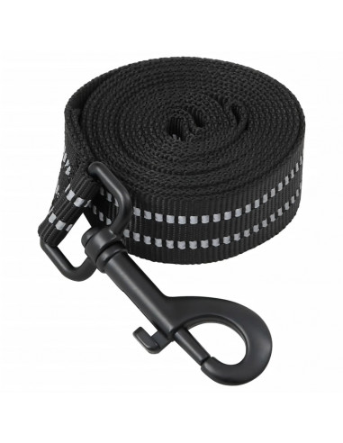 Pettorina per Cani con Guinzaglio e Collare Regolabile Nero M