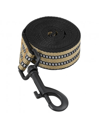 Pettorina Cani con Guinzaglio e Collare Regolabile Marrone M