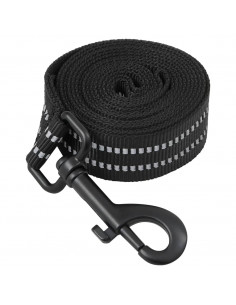 Pettorina per Cani con Guinzaglio e Collare Regolabile Nero L 2