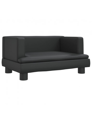 Lettino per Cani Nero 60x40x30 cm in Similpelle