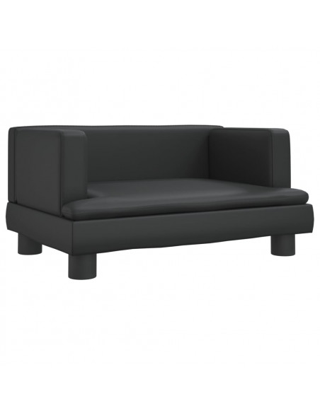 Lettino per Cani Nero 60x40x30 cm in Similpelle