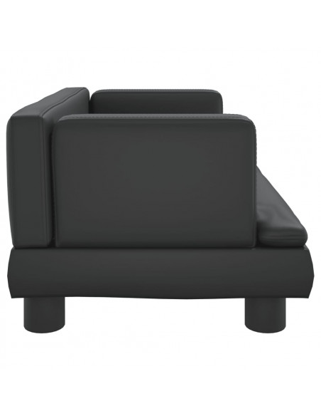 Lettino per Cani Nero 60x40x30 cm in Similpelle