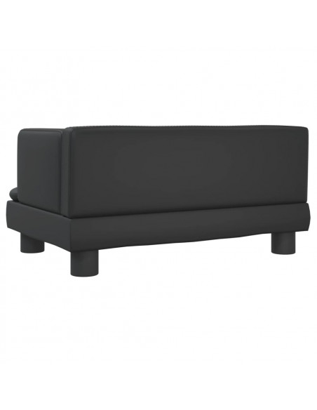 Lettino per Cani Nero 60x40x30 cm in Similpelle