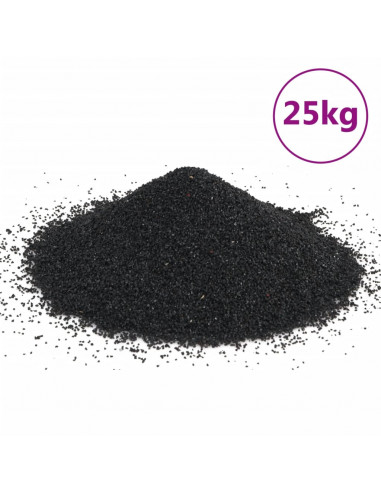 Sabbia per Acquari 25 kg Nera 0,2-2 mm