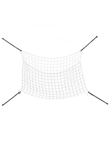 Reti da Fieno 2pz Rettangolari Bianchi 200x120 cm in PP