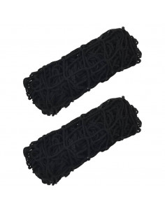 Reti da Fieno 2pz Rettangolari Neri 150x90 cm in PP 2