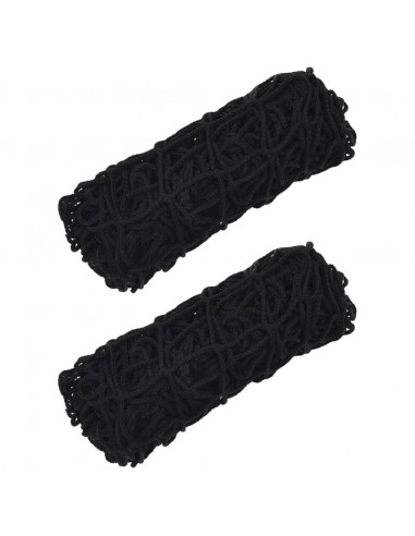 Reti da Fieno 2pz Rettangolari Neri 150x90 cm in PP