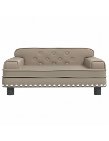 Lettino per Cani Cappuccino 70x45x30 cm in Similpelle